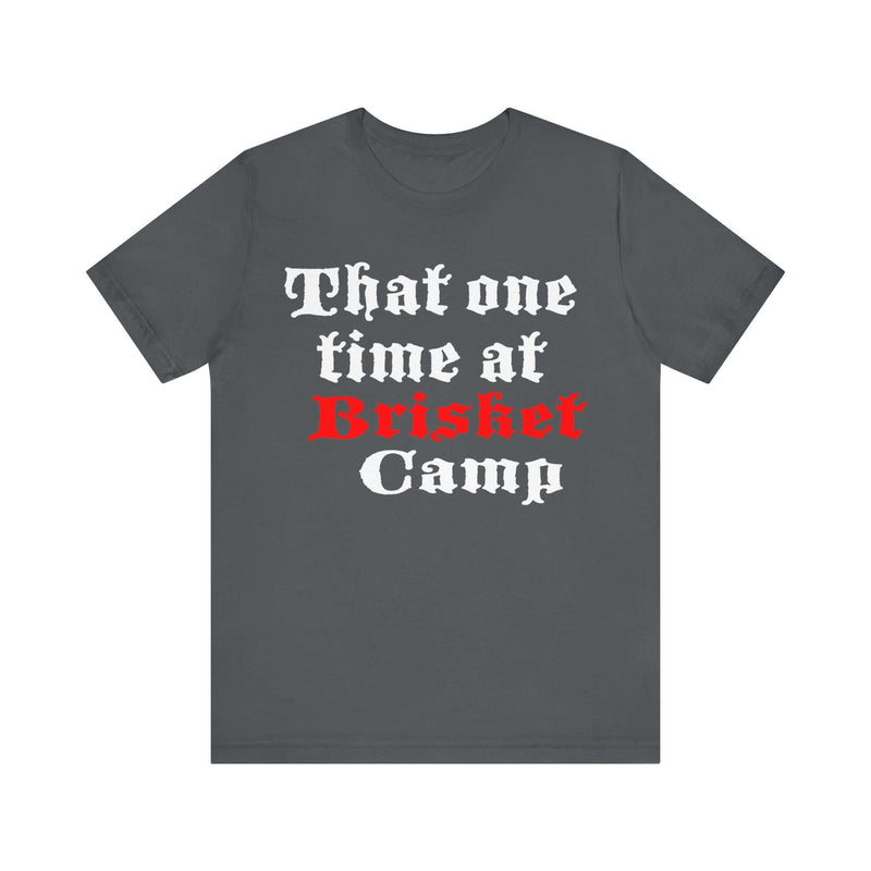 Unisex BBQ t-shirt worn by man and woman grilling together – premium fit, available at DDR BBQ Supply