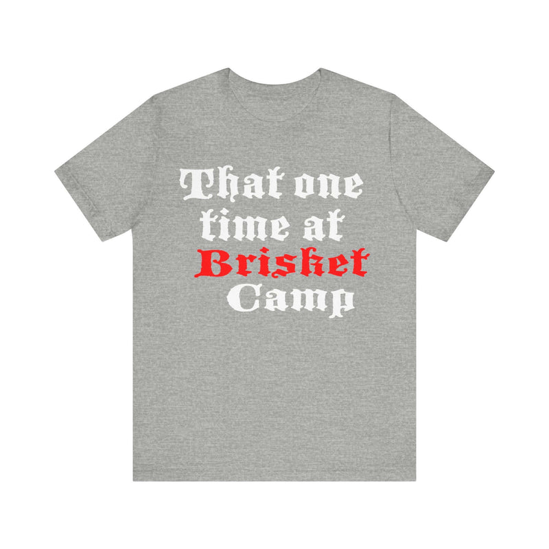 Unisex BBQ t-shirt worn by man and woman grilling together – premium fit, available at DDR BBQ Supply