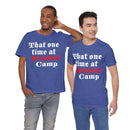 Unisex BBQ t-shirt worn by man and woman grilling together – premium fit, available at DDR BBQ Supply