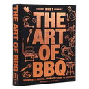 The hardcover edition of The Art of Barbecue: Techniques and Recipes, from Appetizers to Desserts by Books by splitShops features striking copper lettering and BBQ-themed illustrations on a black cover. Filled with gourmet grilling recipes and expert smoking techniques spanning appetizers to desserts, this cookbook is an essential addition for any barbecue enthusiast.