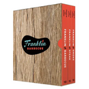 Introducing The Complete Franklin Barbecue Collection [Special Edition, Three-Book Boxed Set] by Books by splitShops—this boxed paperback set includes Franklin Barbecue, Franklin Steak, and Franklin Smoke. All three acclaimed titles by Aaron Franklin come beautifully packaged in a wood-textured case with striking red spines, making this collection the ultimate addition to any barbecue enthusiast’s library.