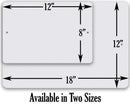 The “Let’s Keep The Dumbfuckery - Metal Sign” by Lone Star Art is shown in 12x8 and 18x12 sizes—ideal for office décor or as a funny gift. Text: Available in Two Sizes.