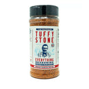 Tuffy Stone Everything BBQ Rub bottle with garlic, paprika, and spice blend for beef, pork, chicken, veggies, and more