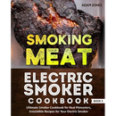 Paperback cover of Smoking Meat: Electric Smoker Cookbook: Ultimate Smoker Cookbook for Real Pitmasters, Irresistible Recipes for Your Electric Smoker: Book 3, featuring a close-up of smoked meat above the title and subtitle.