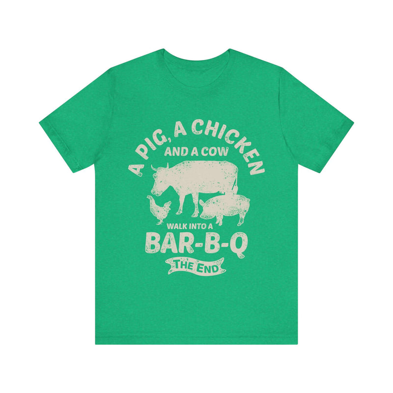 Walk Into a BBQ unisex grilling t-shirt for men and women – DDR BBQ Supply