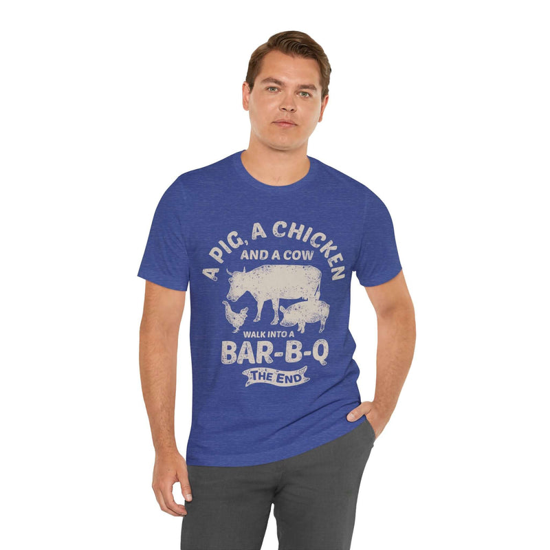 Walk Into a BBQ unisex grilling t-shirt for men and women – DDR BBQ Supply