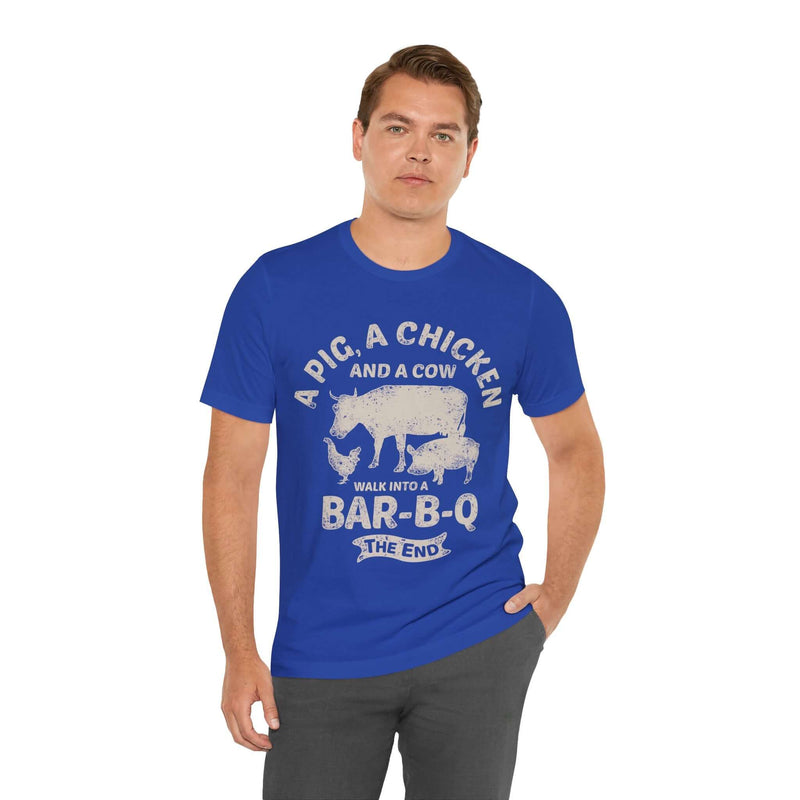 Walk Into a BBQ unisex grilling t-shirt for men and women – DDR BBQ Supply