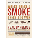 Book cover for Where There’s Smoke There’s Flavor: Real Barbecue – Paperback by Books by splitShops, featuring vibrant illustrations of barbecue food and text highlighting real barbecue, smoke cooking techniques, mouthwatering recipes, and expert grilling tips for outdoor grill enthusiasts.