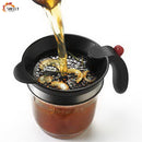 XL Gravy Fat Separator Measuring Cup with Bottom Release Strainer
