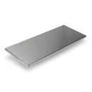 The Yoder Smokers YS640 Stainless Steel Front Shelf Sleeve is a rectangular shelf with a smooth surface and clean edges, ideal as a BBQ prep area or front shelf accessory for your Yoder Smokers grill. Shown against a white background.
