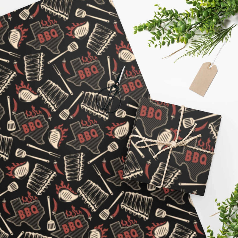 Texas BBQ Wrapping Paper DDR Fab