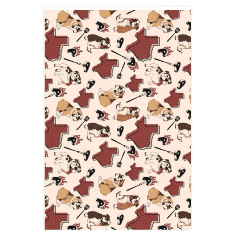 Wrapping Paper English Bulldog DDR Fab