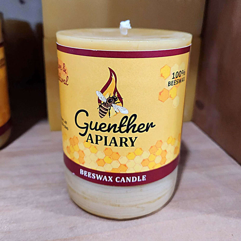 Pillar Candles from 100% Natural Beeswax Guenther Apiary