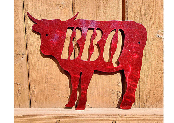 BBQ Steer Metal Barbecue Sign DDR Fab