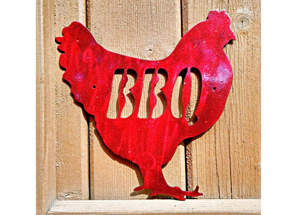 BBQ Chicken Metal Sign DDR Fab