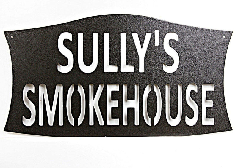 Custom Smokehouse Metal Sign Single Layer DDR Fab