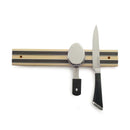 Cypress wood magnetic knife bar for kitchens, tools, and storage organization
