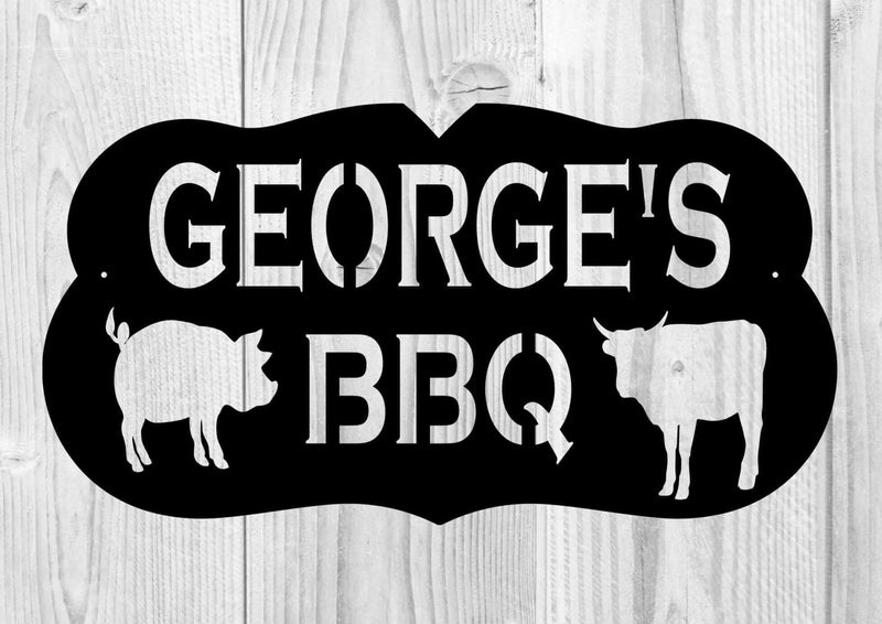 Custom BBQ Sign DDR Fab