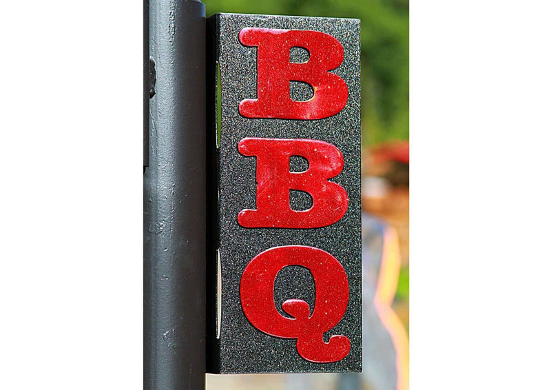 BBQ Flange Sign DDR Fab