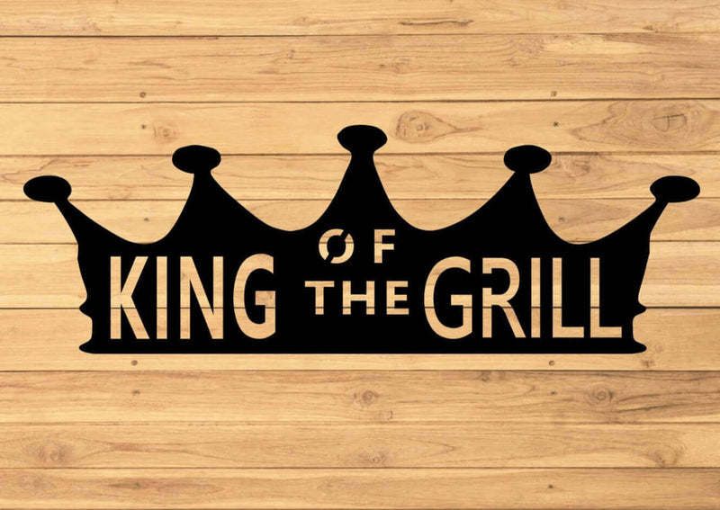 King of the Grill Metal Barbecue Sign DDR Fab