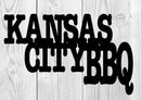 Kansas City BBQ Metal BBQ Sign DDR Fab