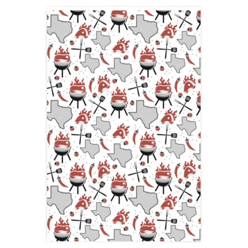 Texas BBQ Wrapping Paper DDR Fab