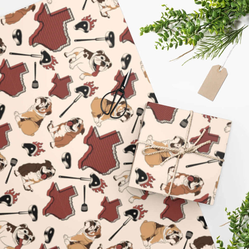 Wrapping Paper English Bulldog DDR Fab