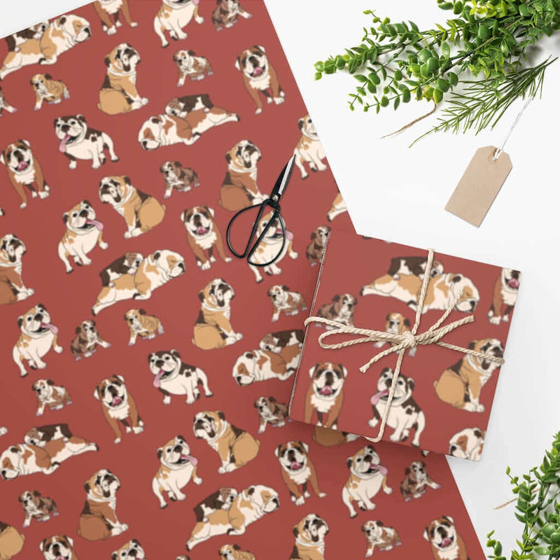 Wrapping Paper English Bulldog DDR Fab