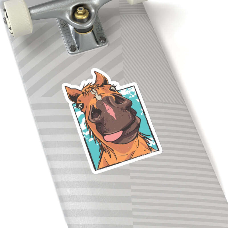 Funny Horse Face Horse Sticker DDR Fab