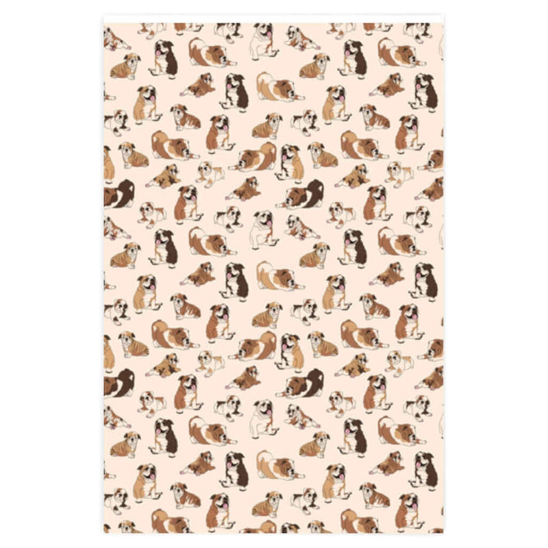 Wrapping Paper English Bulldog DDR Fab