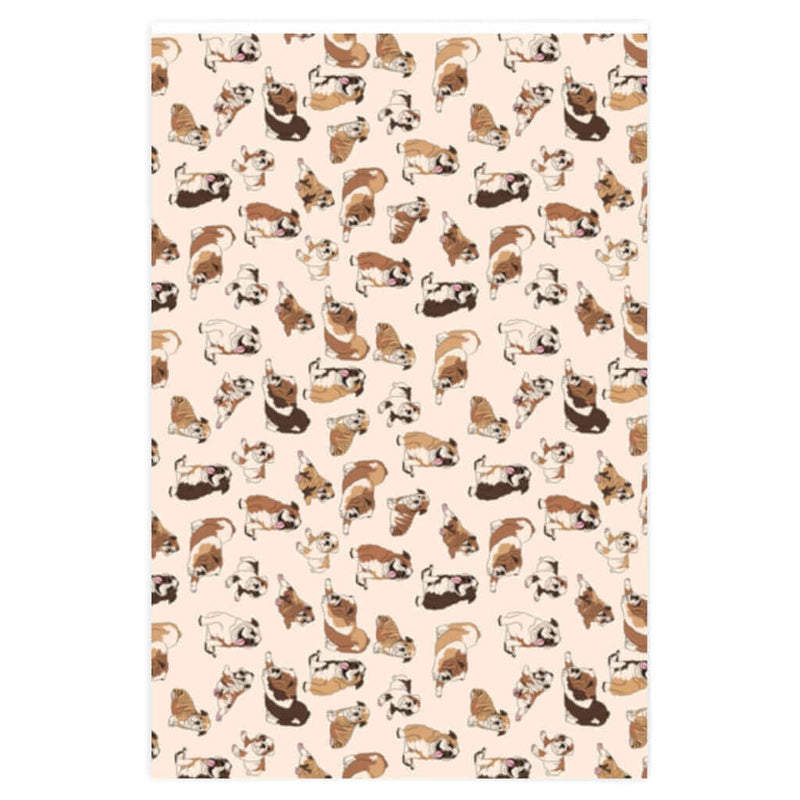 Wrapping Paper English Bulldog DDR Fab