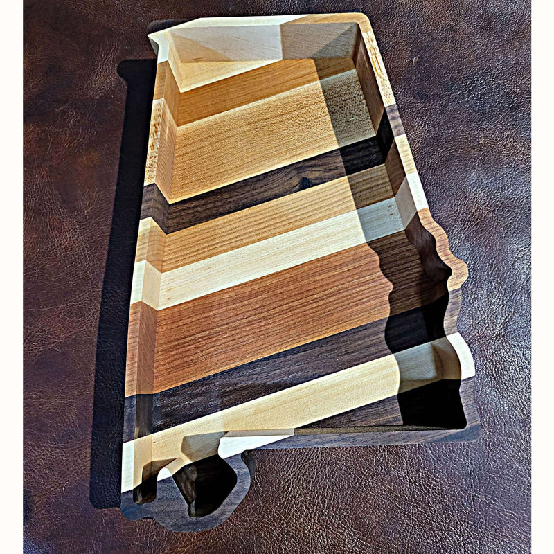 Alabama Wood Tray Two Acre Woodworks