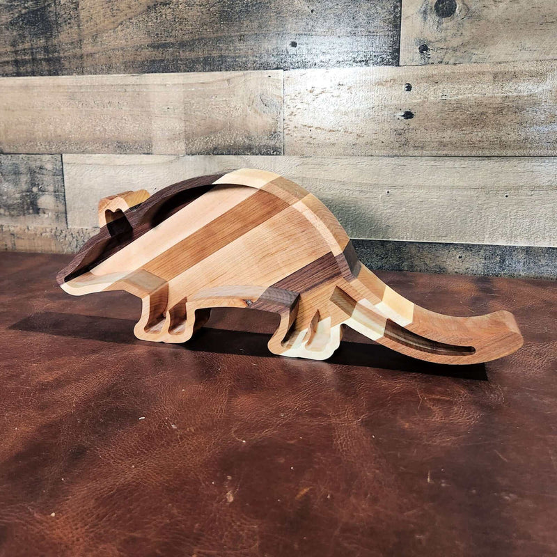 Texas Armadillo Wood Tray Two Acre Woodworks