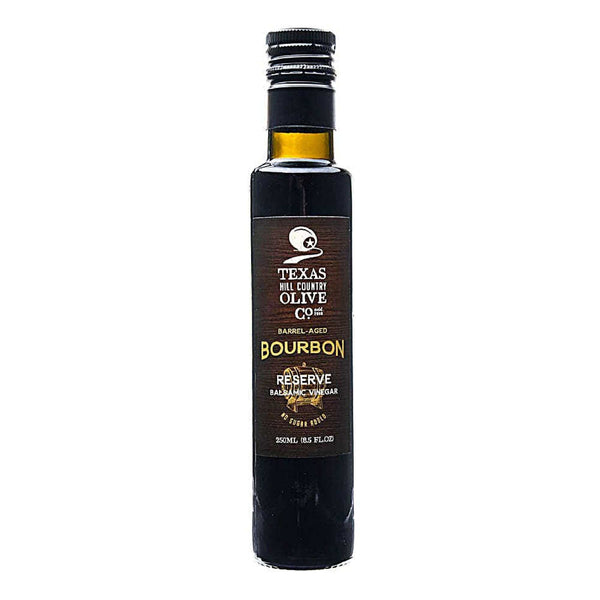 Bourbon Reserve Balsamic Vinegar aged in Garrison Brothers bourbon barrels