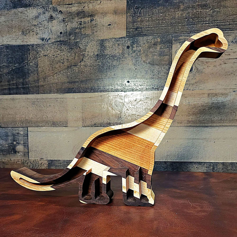 Brontosaurus Dinosaur Wood Tray Two Acre Woodworks