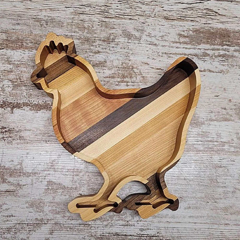 Chicken Wood Tray Two Acre Woodworks