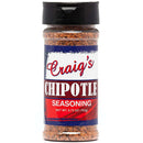 Craig’s Chipotle Seasoning 6.75 oz shaker with smoky Southwest flavor for meats, tacos, vegetables, and sauces

