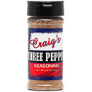 Craig’s ThreCraig’s Three Pepper Seasoning 6.25 oz shaker with black, cayenne, and chipotle pepper blend for bold everyday flavore Pepper Seasoning Texas Pepper Jelly