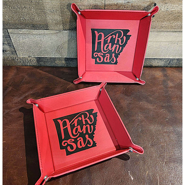 Arkansas Leatherette Tray -- Multiple Design Options JDS Industries