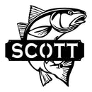 Custom Fish Family Metal Sign DDR Fab