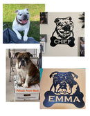 Custom Dog Portrait Metal Sign DDR Fab