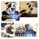 Custom Dog Portrait Metal Sign DDR Fab