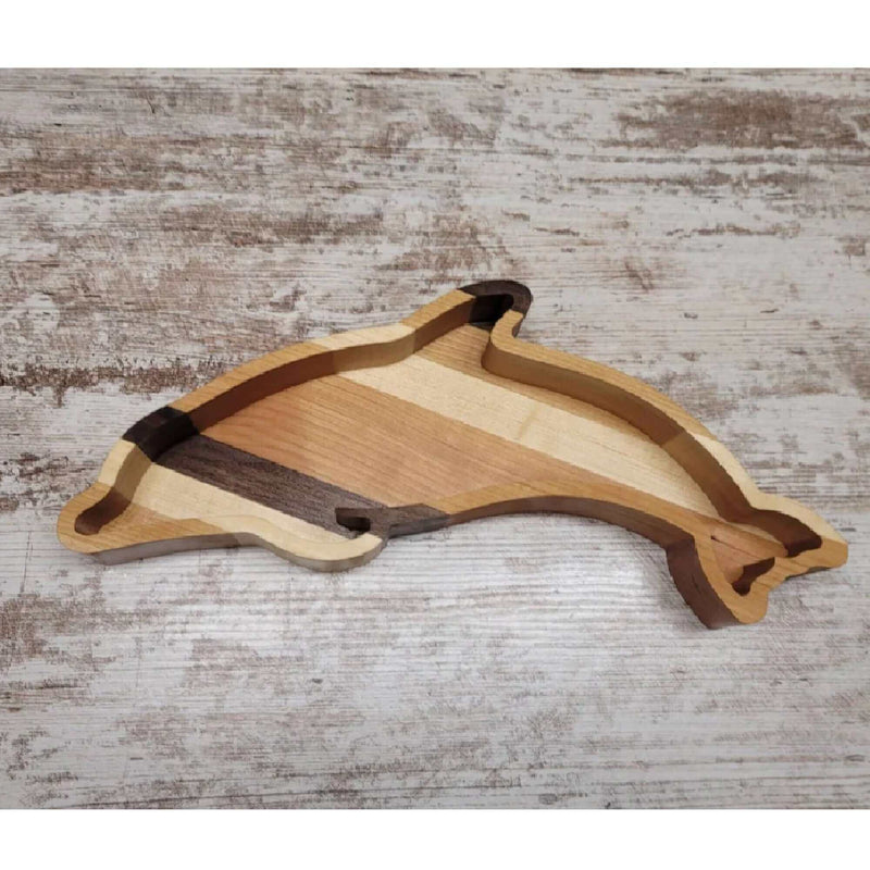 Dolphin Wood Tray Two Acre Woodworks