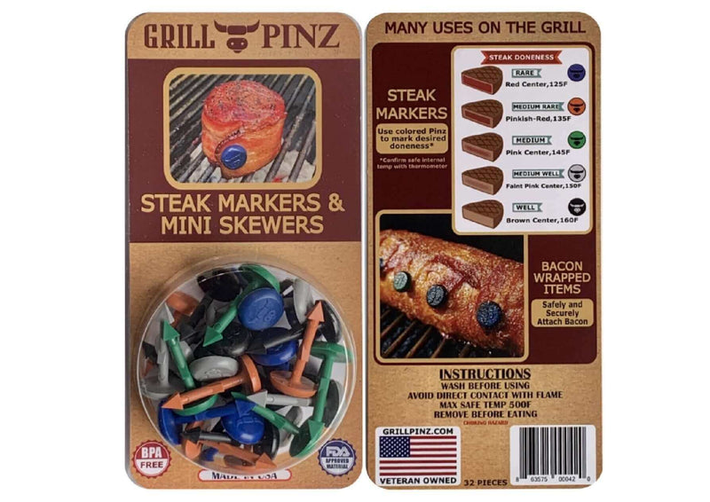 Grill Pinz Bacon Holders Nylon Safe up to 500°F/BPA Free Grill Pinz