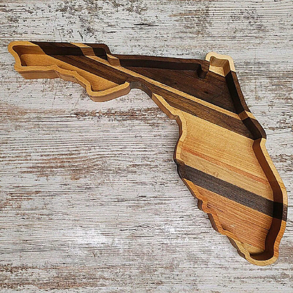 Florida Wood Tray Two Acre Woodworks