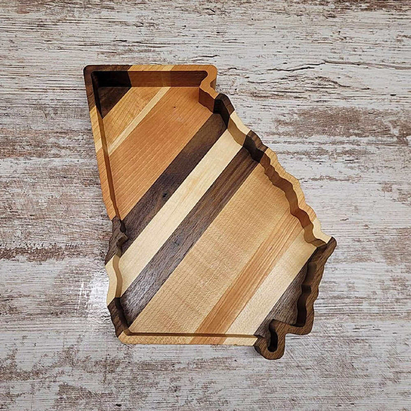 Georgia Wood Tray Two Acre Woodworks