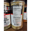 Heath Riles Garlic Jalapeño Rub – Bold Garlic & Spicy Jalapeño BBQ Seasoning for Grilling, Smoking, and Roasting Ingredient list
