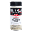 Heath Riles Garlic Jalapeño Rub – Bold Garlic & Spicy Jalapeño BBQ Seasoning for Grilling, Smoking, and Roasting