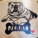 Custom Dog Portrait Metal Sign DDR Fab