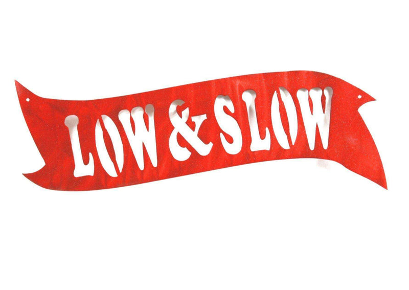 Low and Slow BBQ Metal Sign DDR Fab